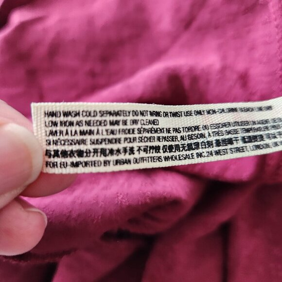 Intimately Free People Camisole Mini Dress Wine Color Size Large - Picture 12 of 13